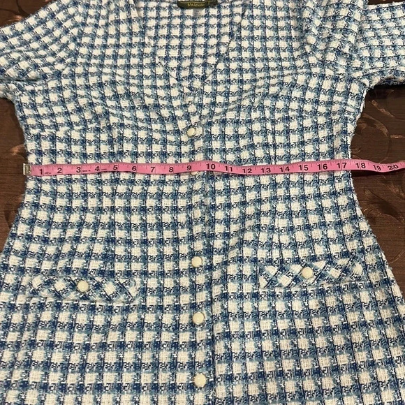 Melanie Women's Tweed V-Neck A-Line Dress NWithout tag - Picture 7 of 11